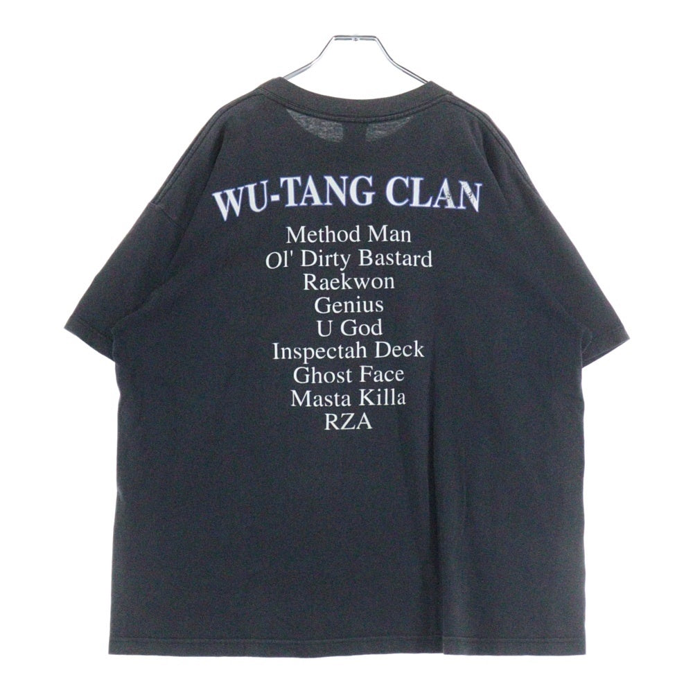 VINTAGE(ヴィンテージ) 90s WU-TANG CLAN Menber Tee ウータンクラン 両面プリント 半袖Tシャツ ラップTシャツ カットソー ブラック