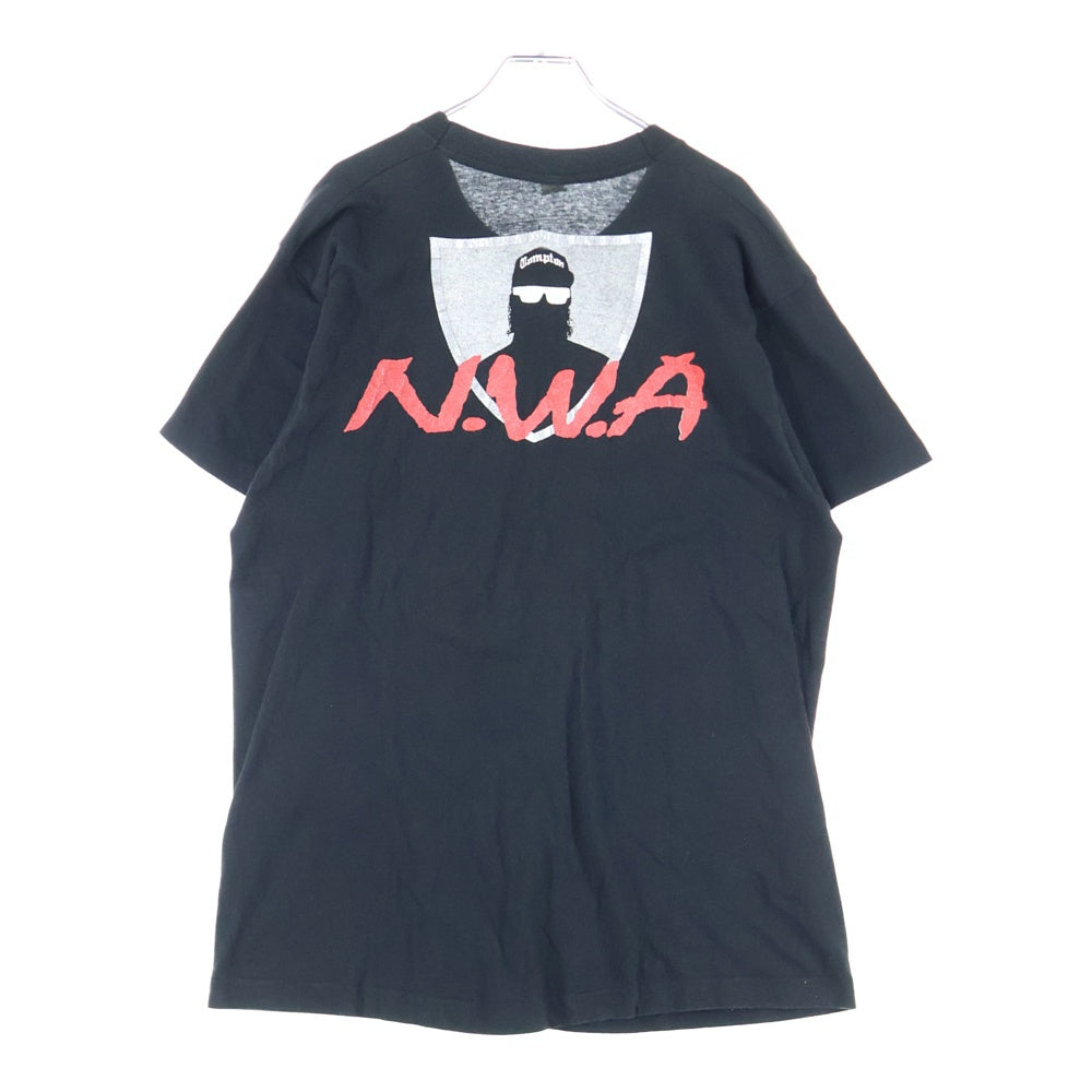 VINTAGE(ヴィンテージ) 90s EAZY-E 1990 Temporary Insanity Compton イージーイー 両面プリント 半袖Tシャツ ラップTシャツ カットソー ブラック