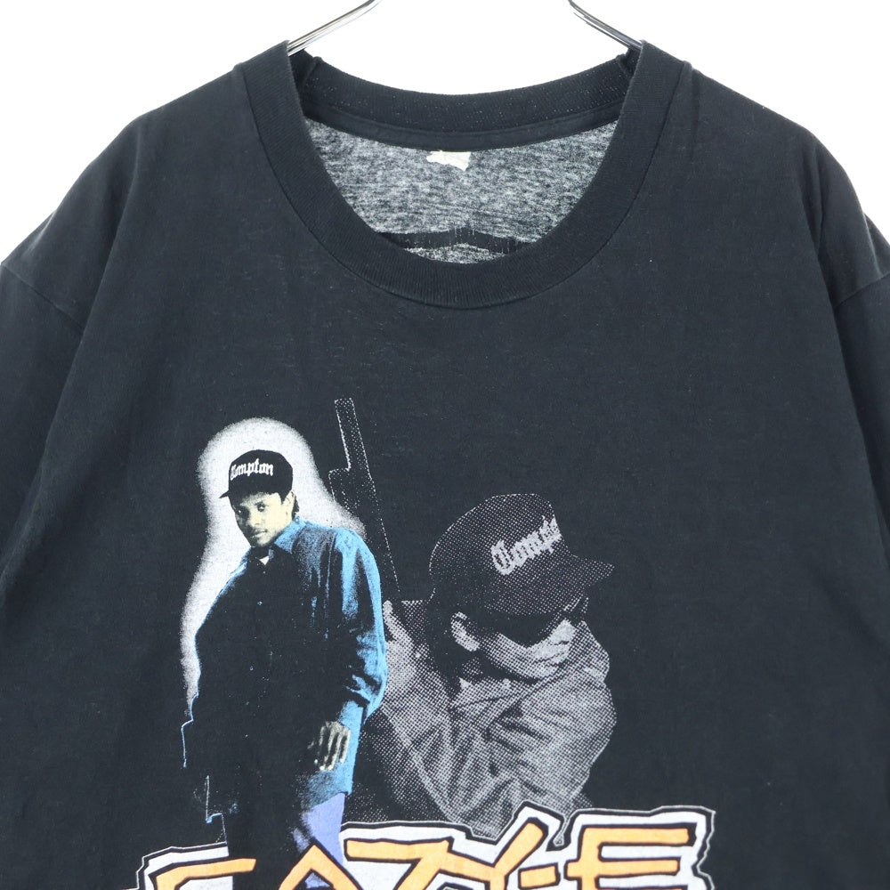 VINTAGE(ヴィンテージ) 90s EAZY-E 1990 Temporary Insanity Compton イージーイー 両面プリント 半袖Tシャツ ラップTシャツ カットソー ブラック
