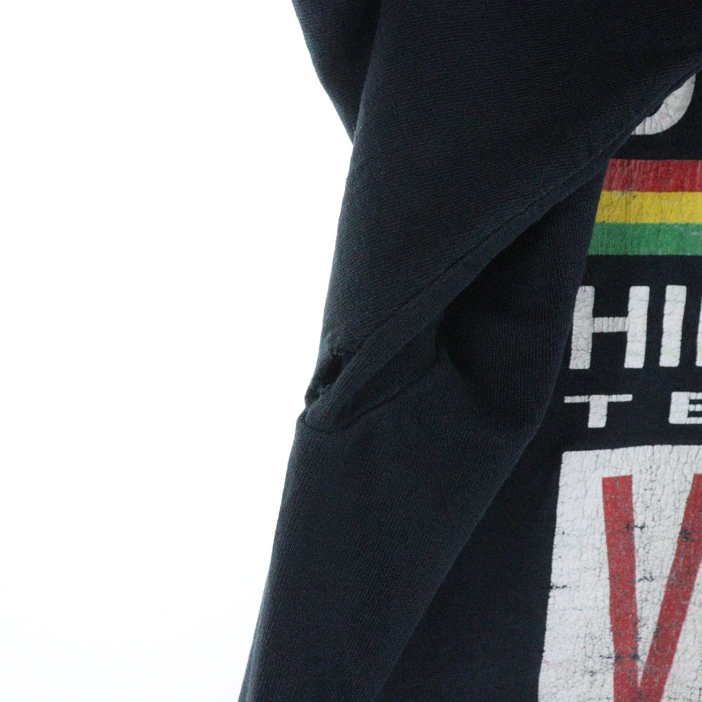 VINTAGE(ヴィンテージ) 90s CROSS COLOURS Dictionary クロスカラーズ 両面プリント 半袖Tシャツ ラップTシャツ カットソー ブラック