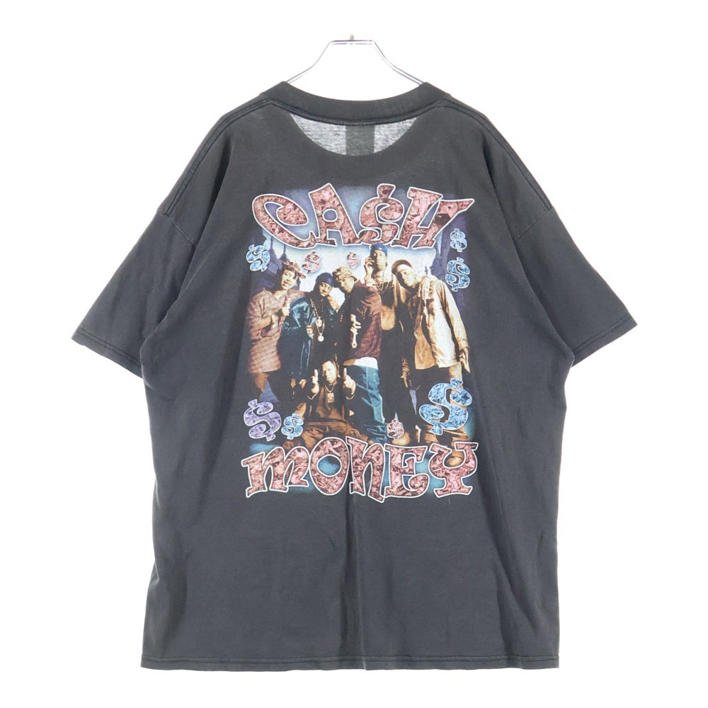 VINTAGE(ヴィンテージ) 90-00s RUFF RYDERS Cash Money ラフライダーズ 両面プリント 半袖Tシャツ ラップTシャツ カットソー ブラック