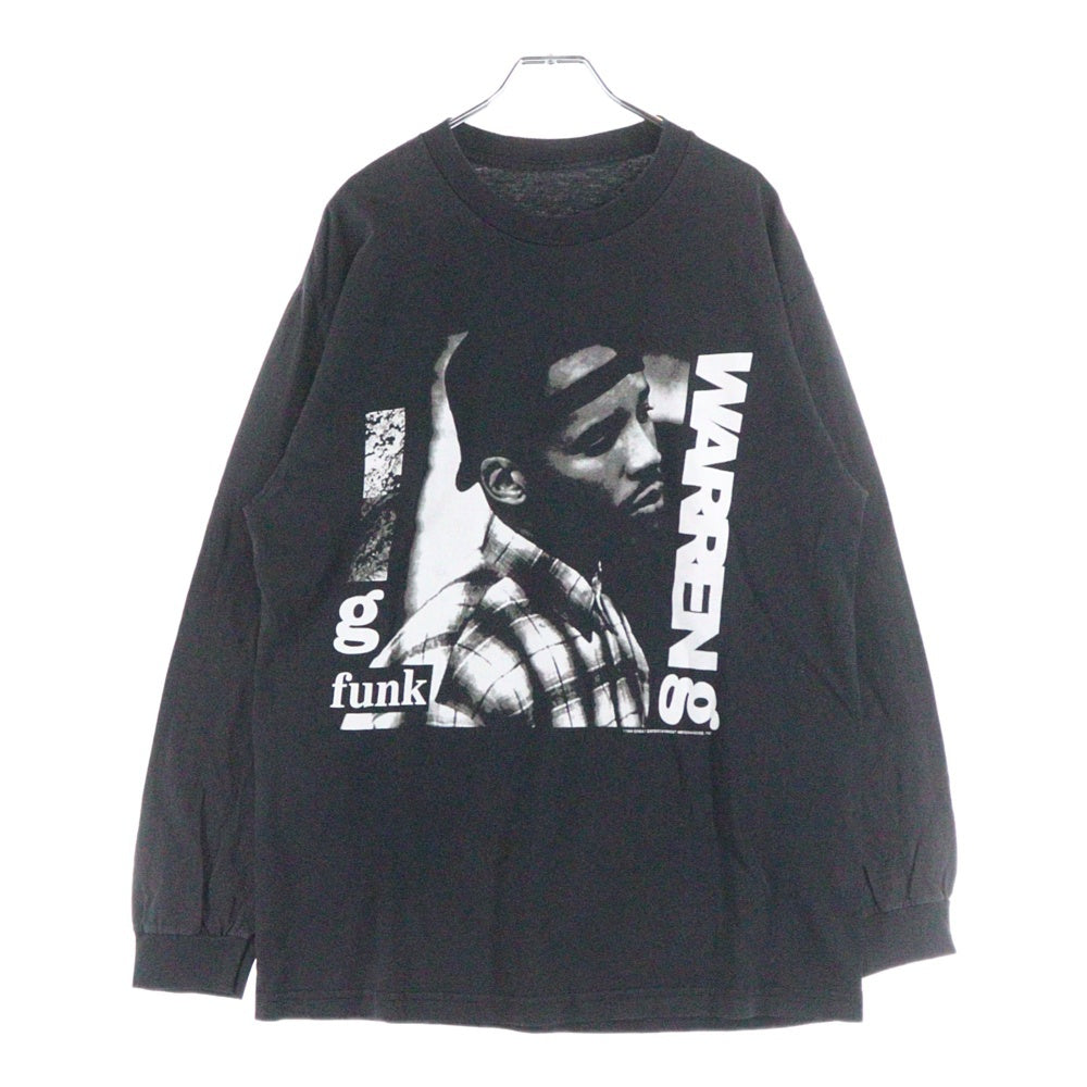 VINTAGE(ヴィンテージ) 90s Warren G This D.J. ウォーレンジー 両面プリント 半袖Tシャツ ラップTシャツ カットソー ブラック