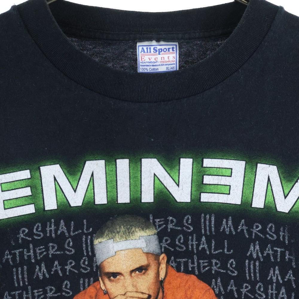 VINTAGE(ヴィンテージ) 00s EMINEM CRIMINAL FALL 2000 エミネム 両面プリント 半袖Tシャツ ブラック