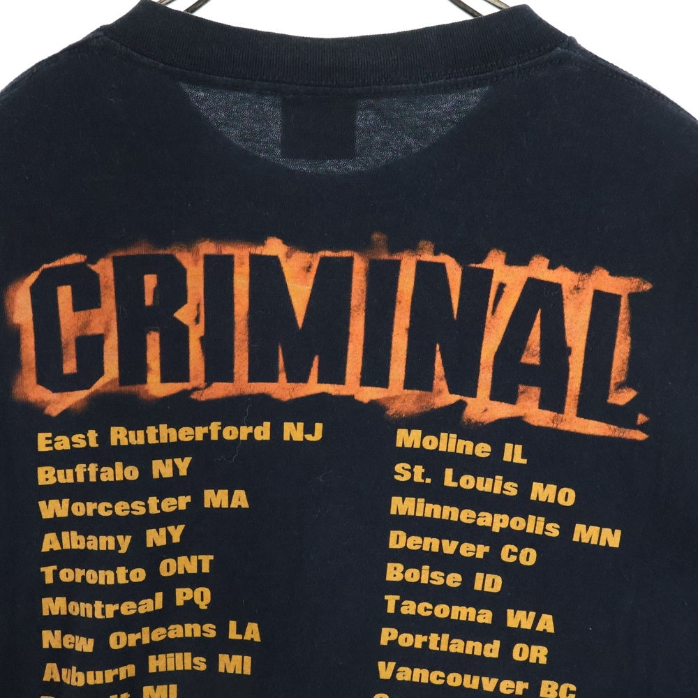 VINTAGE(ヴィンテージ) 00s EMINEM CRIMINAL FALL 2000 エミネム 両面プリント 半袖Tシャツ ブラック