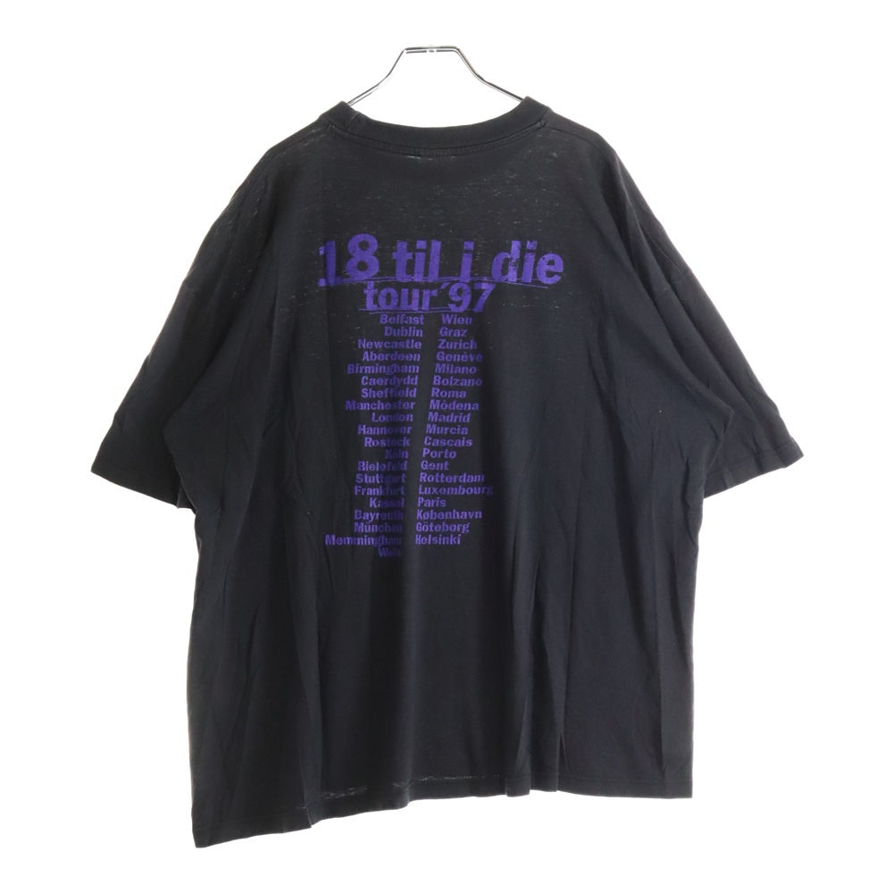 VINTAGE(ヴィンテージ) 90s Bryan Adams TEE ブライアン アダムス 両面プリント半袖Tシャツ カットソー ブラック