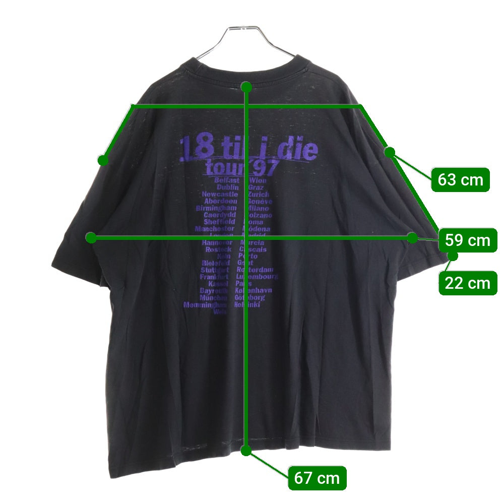 VINTAGE(ヴィンテージ) 90s Bryan Adams TEE ブライアン アダムス 両面プリント半袖Tシャツ カットソー ブラック