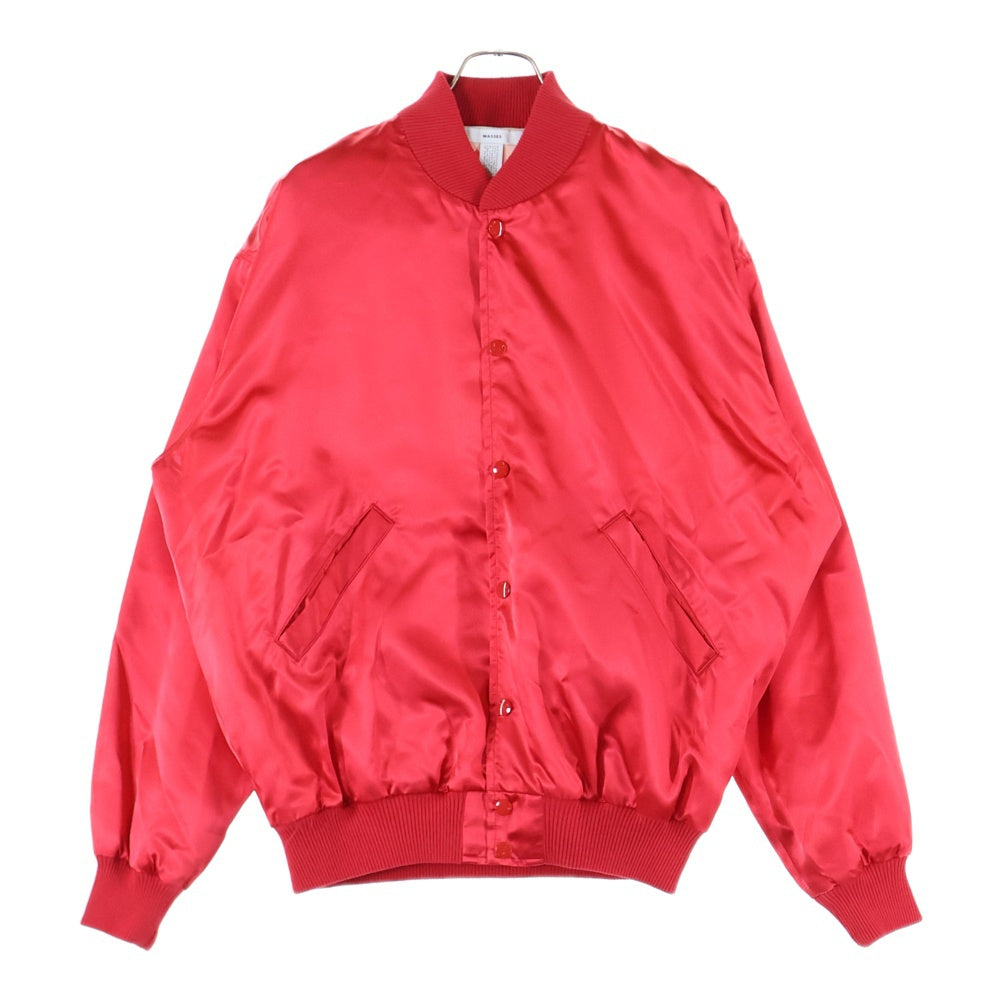 MASSES(マシス) 25SS SATIN JKT 刺繍ジャケット アウター ブラック