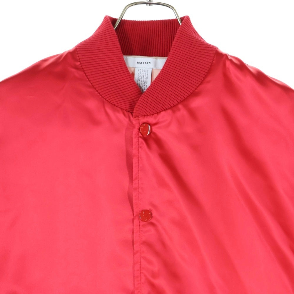 MASSES(マシス) 25SS SATIN JKT 刺繍ジャケット アウター ブラック