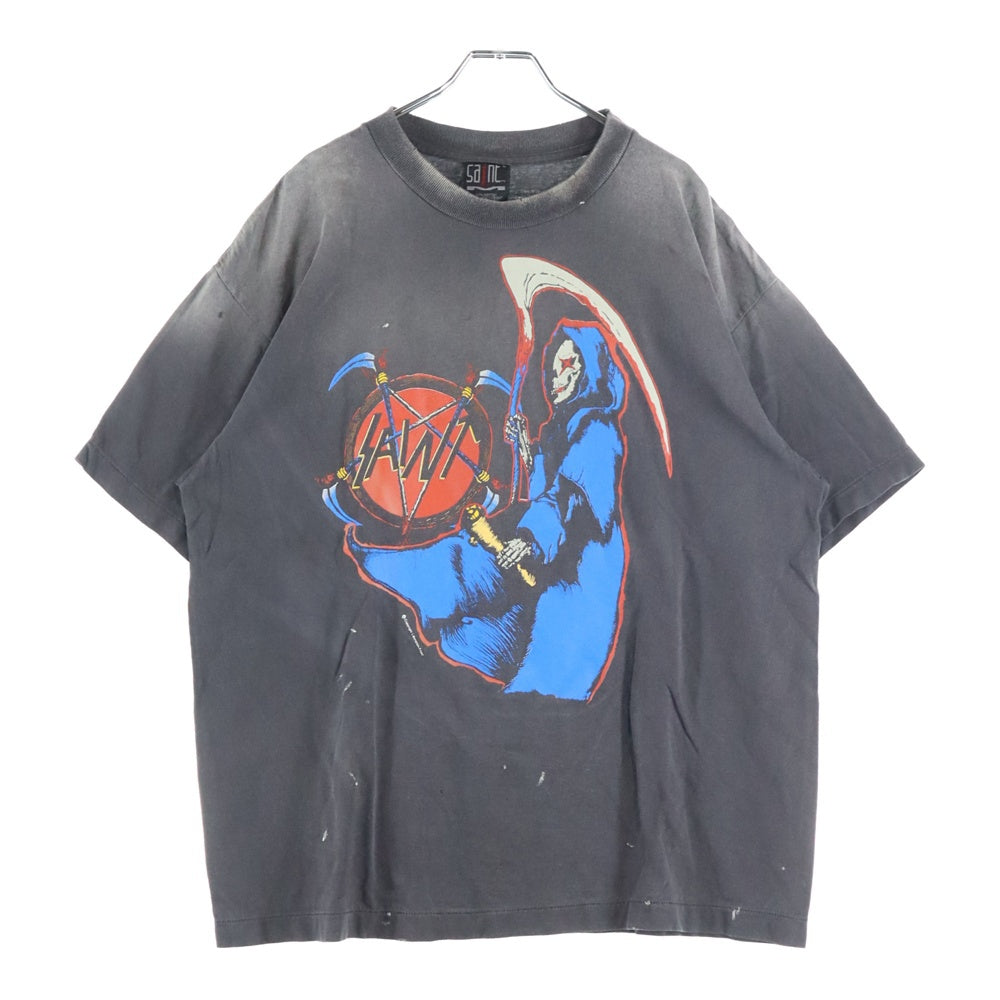 SAINT MICHAEL(セントマイケル) BIRTH AND DEATH SS TEE SM-HR1-0000-007 両面プリント半袖Tシャツ カットソー ブラック