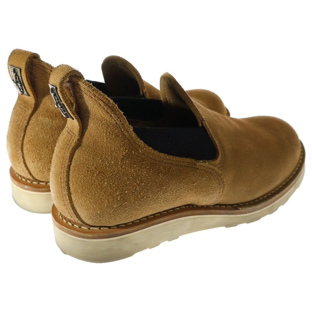 CHROME HEARTS(クロムハーツ) ×Wesco Custom Romeo Slip On ウエスコ ロメオ シルバー装飾 フローラルクロス スリップオン サイドゴア ブーツ ベージュ