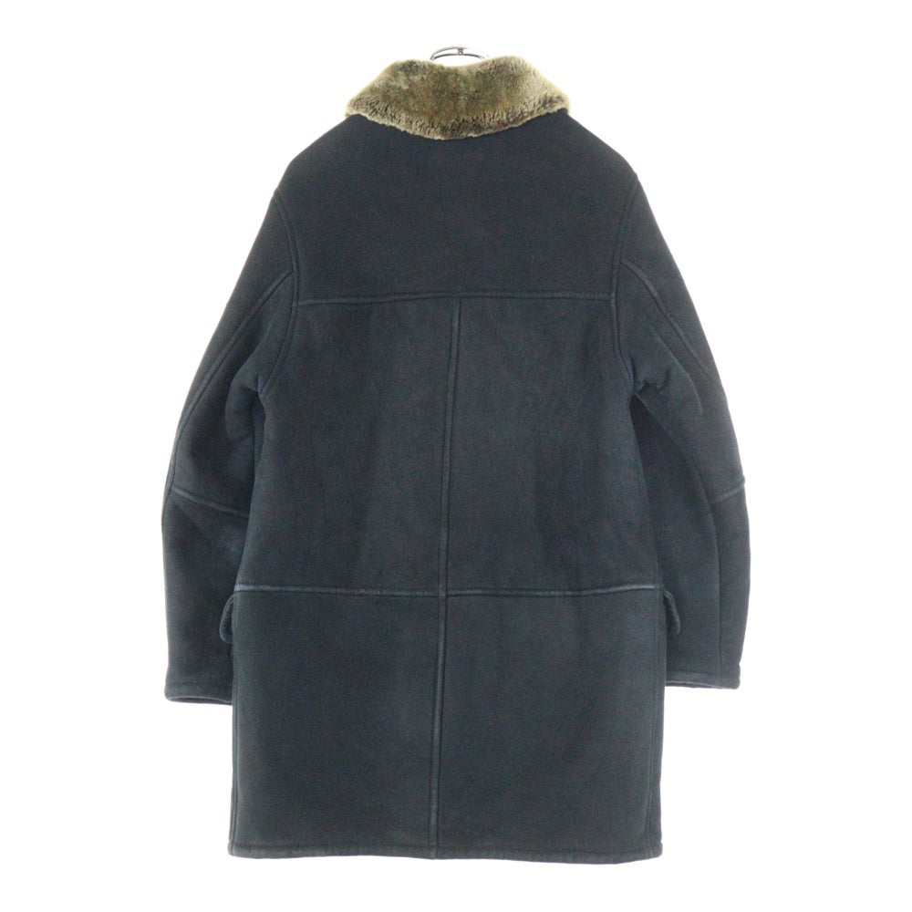 HUGO BOSS(ヒューゴボス) LEATHER ムートンコート アウター ブラック