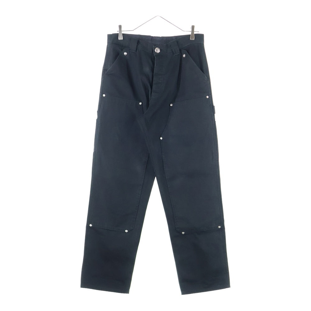 CHROME HEARTS(クロムハーツ) CARPENTER CNVS BLK カーペンター キャンバスダブルニーロングパンツ ブラック