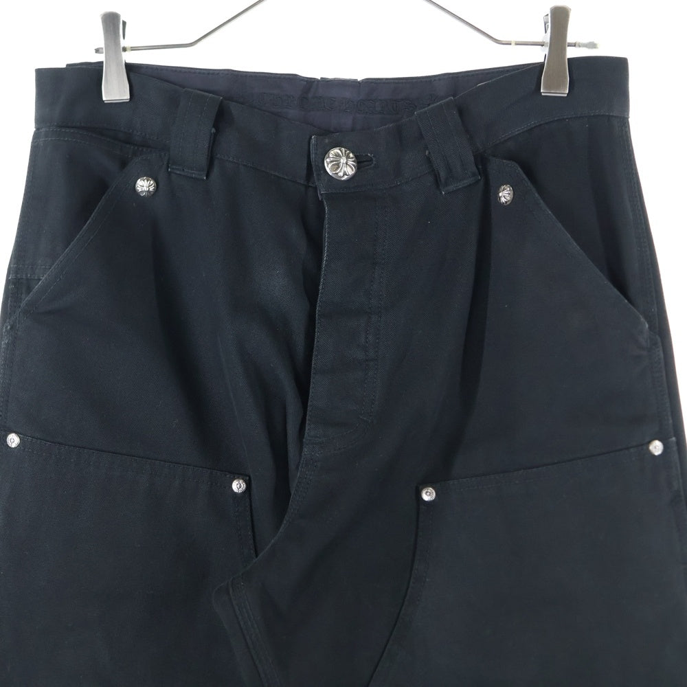 CHROME HEARTS(クロムハーツ) CARPENTER CNVS BLK カーペンター キャンバスダブルニーロングパンツ ブラック