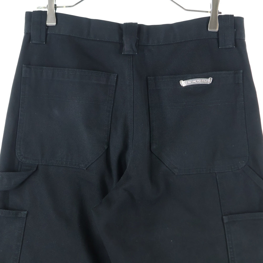 CHROME HEARTS(クロムハーツ) CARPENTER CNVS BLK カーペンター キャンバスダブルニーロングパンツ ブラック