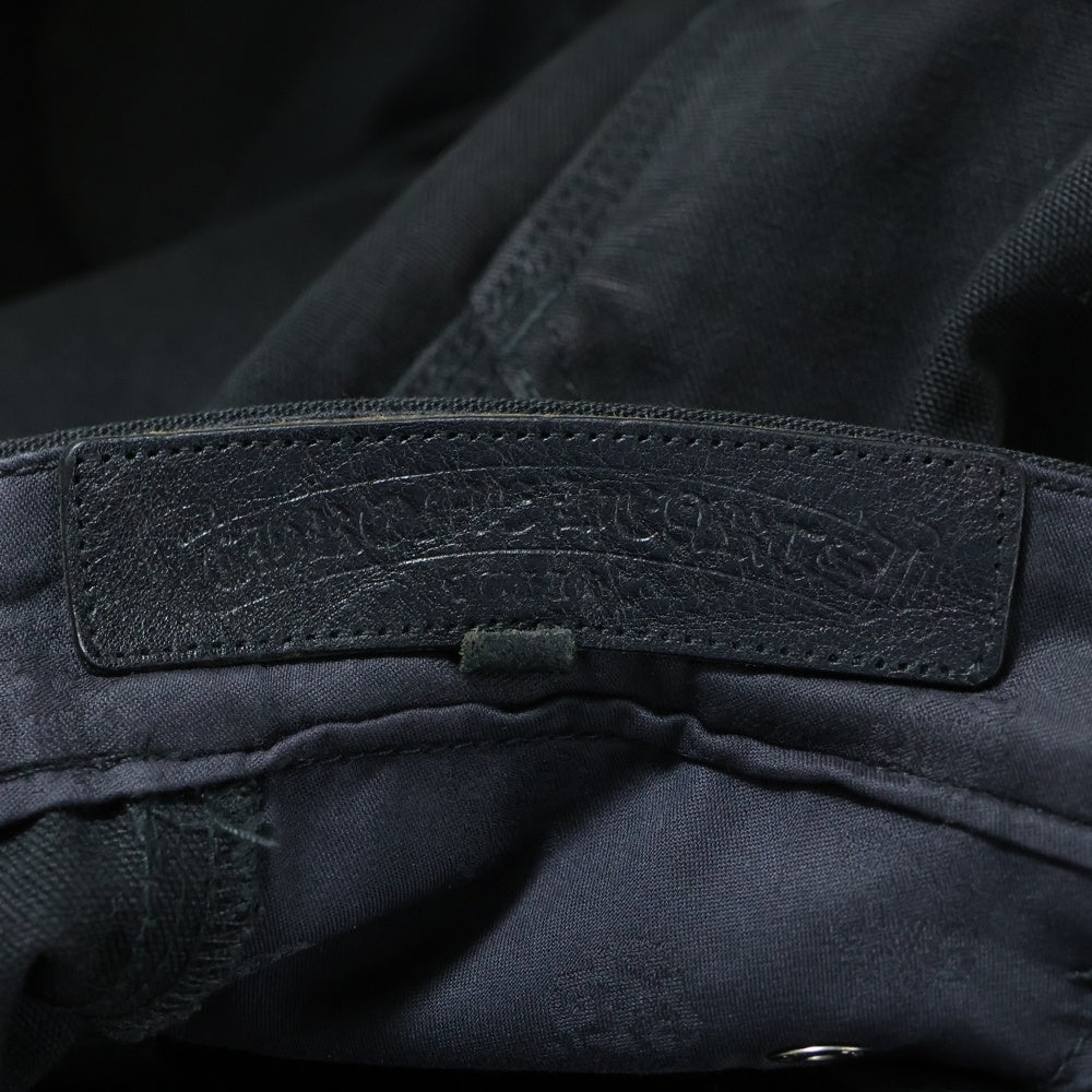 CHROME HEARTS(クロムハーツ) CARPENTER CNVS BLK カーペンター キャンバスダブルニーロングパンツ ブラック