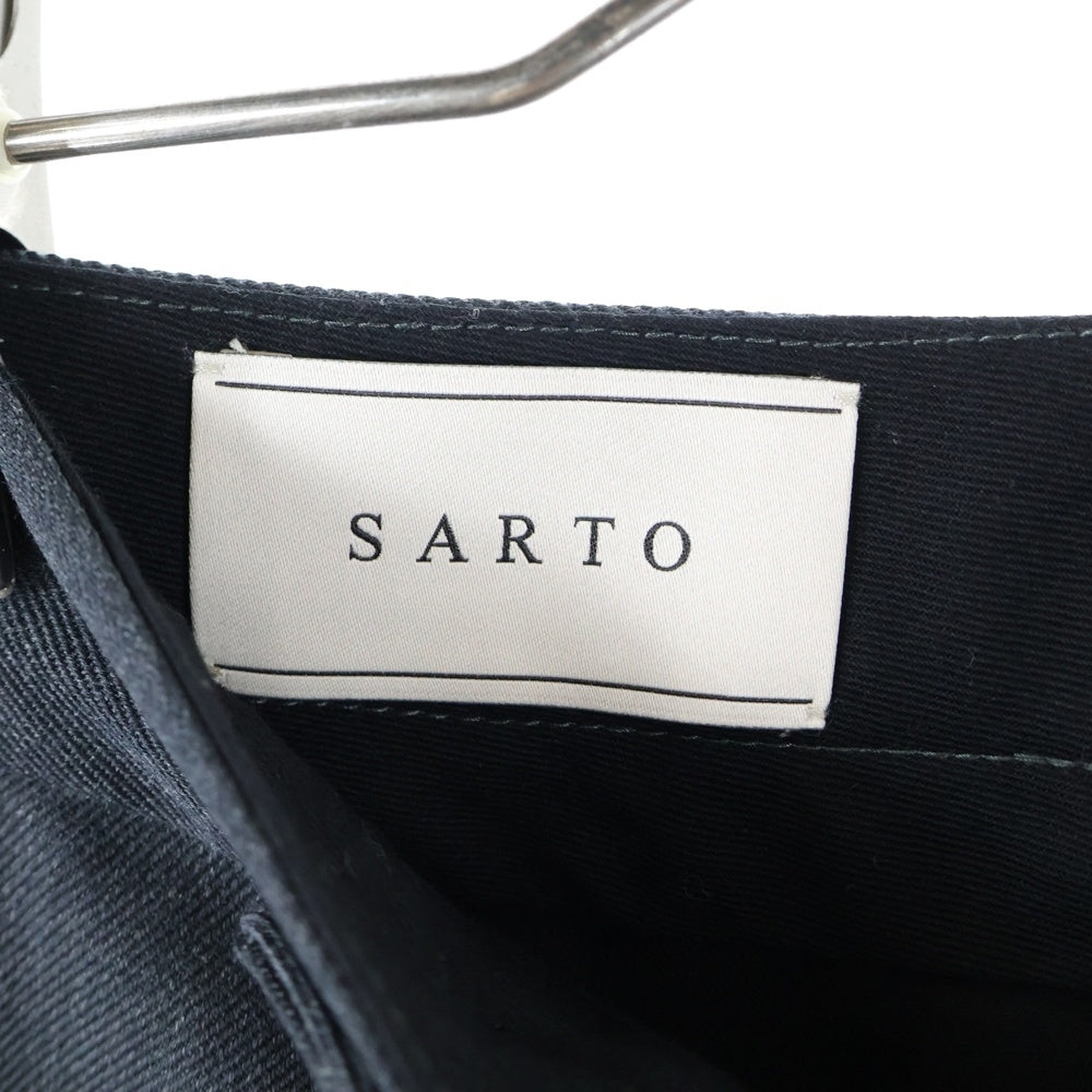 SARTO(サルト) 25AW DRY WOOL TWILL SLACKS PANTS ドライウール ツイル スラックスパンツ グレー 252-11-001