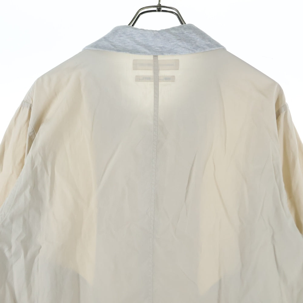 COMME des GARCONS SHIRT(コムデギャルソンシャツ) フランス製 素材切替え スウィングトップ ジップアップジャケット ベージュ D-TK9210