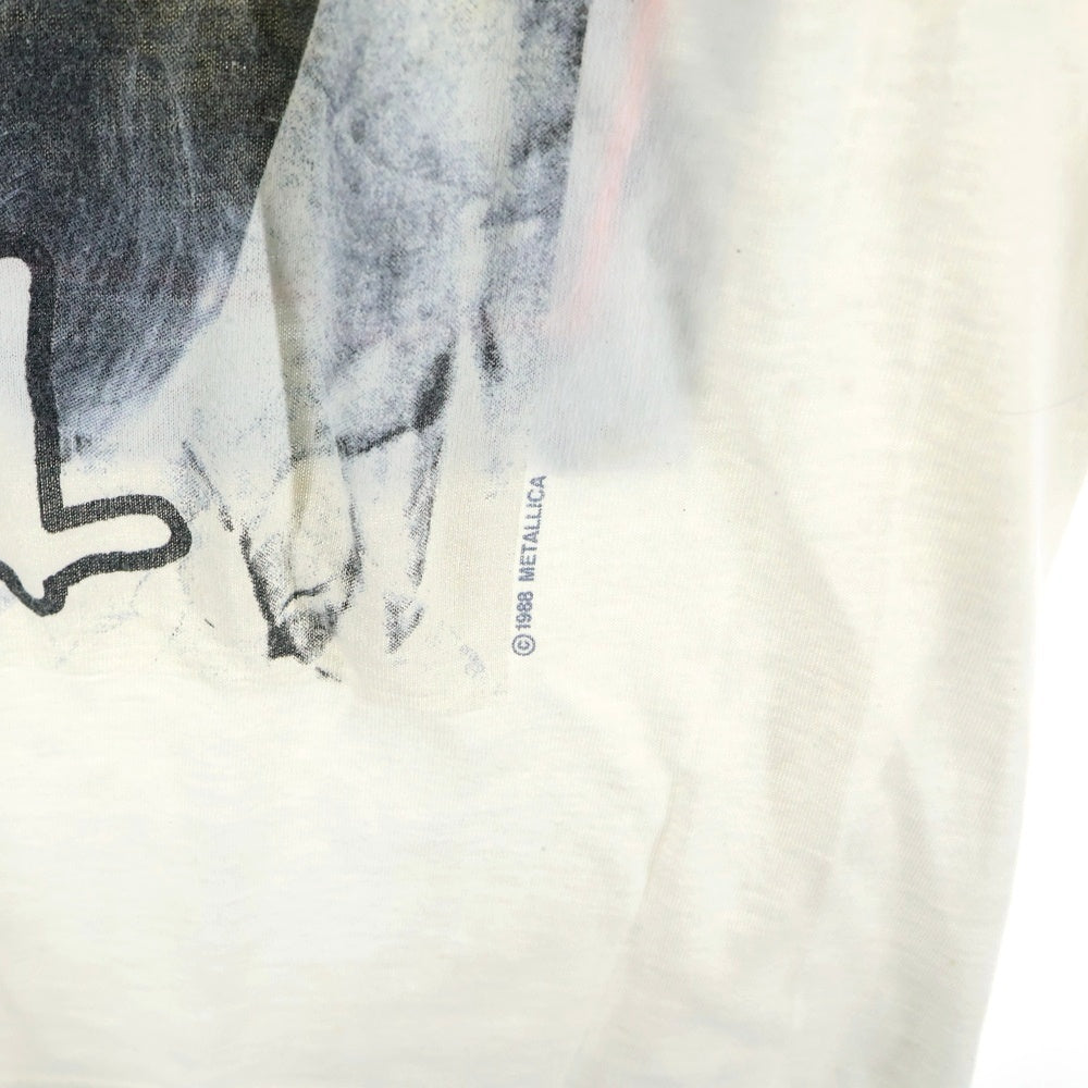 VINTAGE(ヴィンテージ) 90s METALLICA AND JUSTICE FOR ALL 1988 メタリカ 半袖Tシャツ カットソー ホワイト