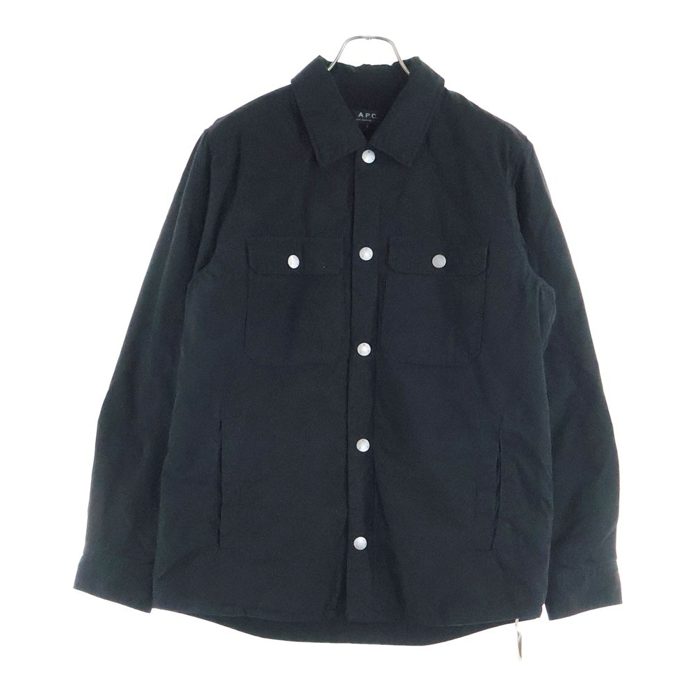 A.P.C(アーペーセー) BLOUSON ALEX 22P ボタンアップ コットンブルゾン 中綿 ジャケット ブラック 24223-1-32671