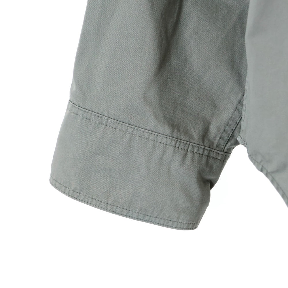 MARGARET HOWELL(マーガレットハウエル) DRY COTTON POPLIN SHIRT ドライコットン ポプリン ロングスリーブ 長袖 シャツジャケット グレー 596-0250502