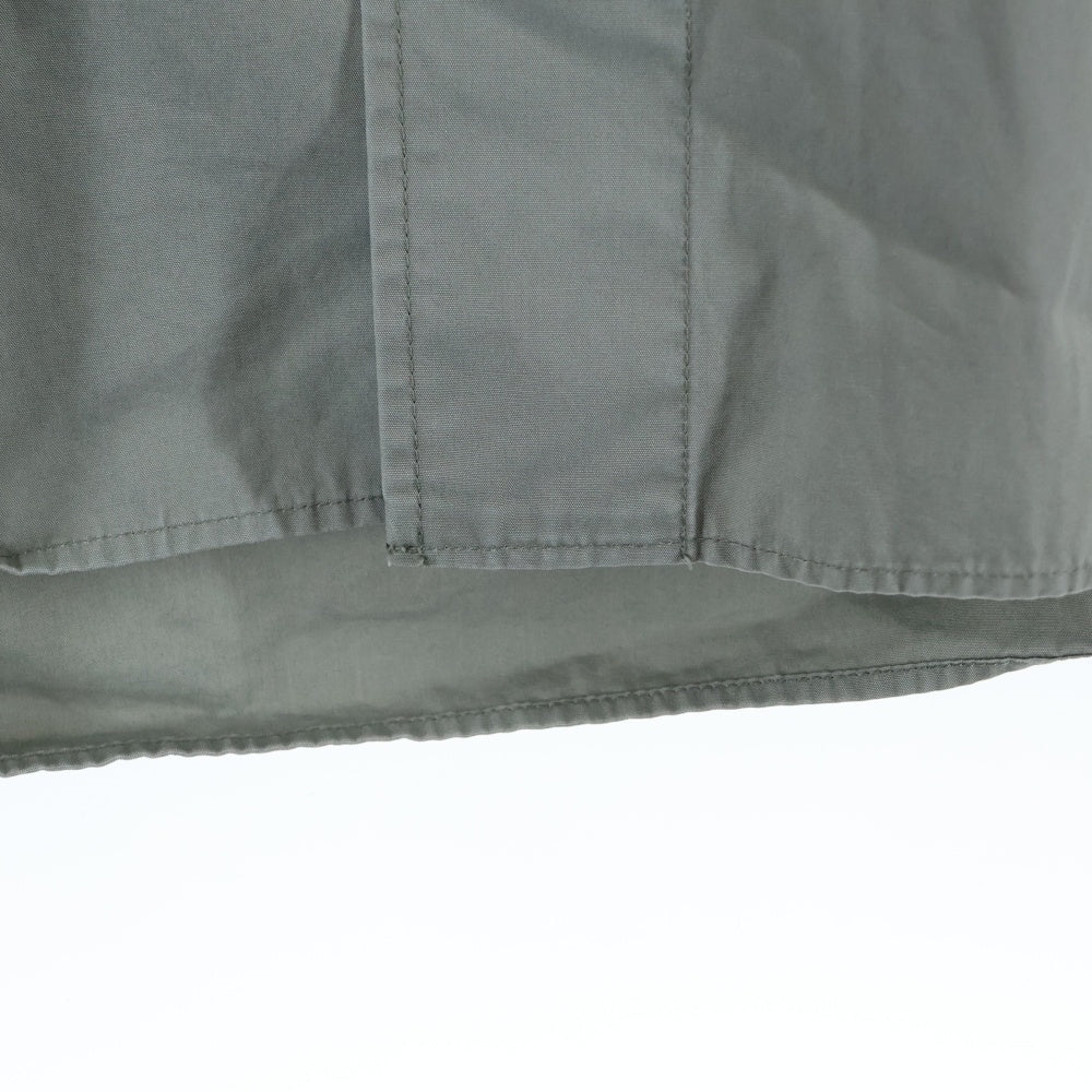 MARGARET HOWELL(マーガレットハウエル) DRY COTTON POPLIN SHIRT ドライコットン ポプリン ロングスリーブ 長袖 シャツジャケット グレー 596-0250502