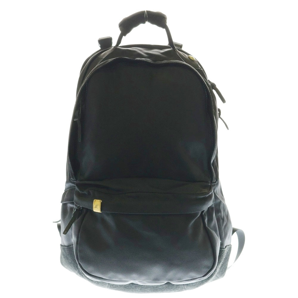 VISVIM(ヴィスヴィム) Cordura 22L backpack コーデュラ レザー切替 ナイロン バックパック リュック ブラック
