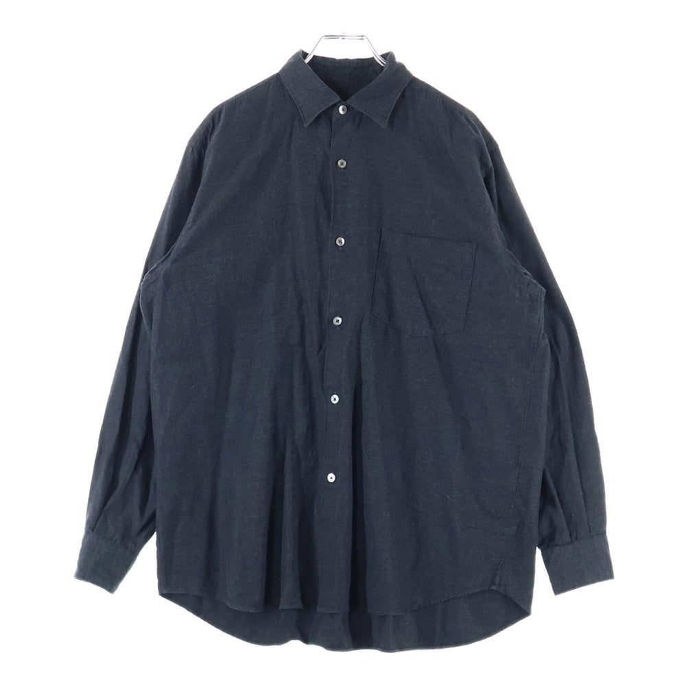 COMOLI(コモリ) 17AW コットン ロングスリーブ 長袖 ネルシャツ グレー L03-02002