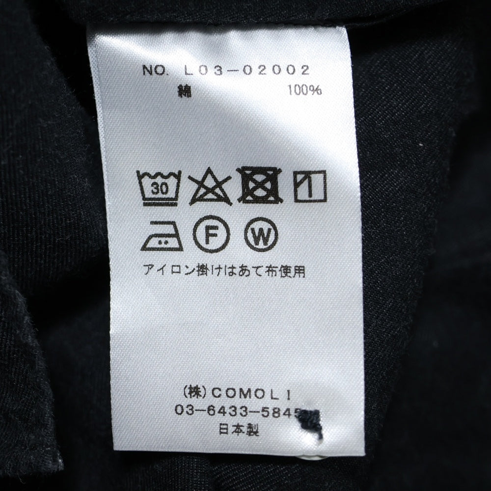 COMOLI(コモリ) 17AW コットン ロングスリーブ 長袖 ネルシャツ グレー L03-02002