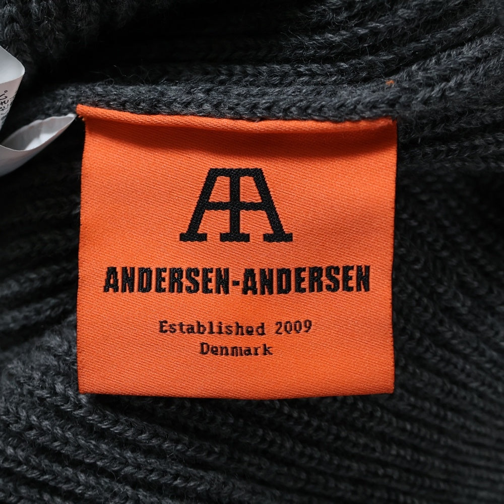 ANDERSEN-ANDERSEN(アンデルセン-アンデルセン) 5GG TURTLENECK ハイゲージ タートルネック ウール ニットセーター グレー