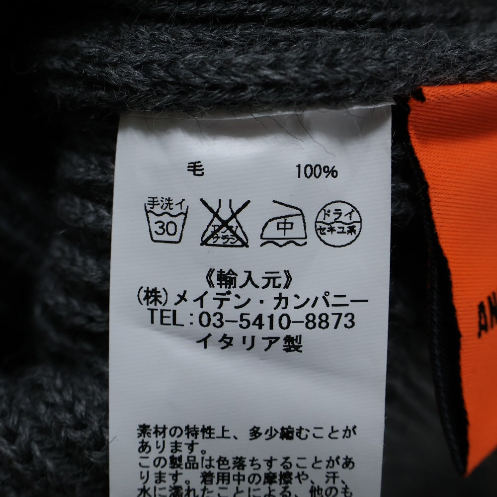 ANDERSEN-ANDERSEN(アンデルセン-アンデルセン) 5GG TURTLENECK ハイゲージ タートルネック ウール ニットセーター グレー