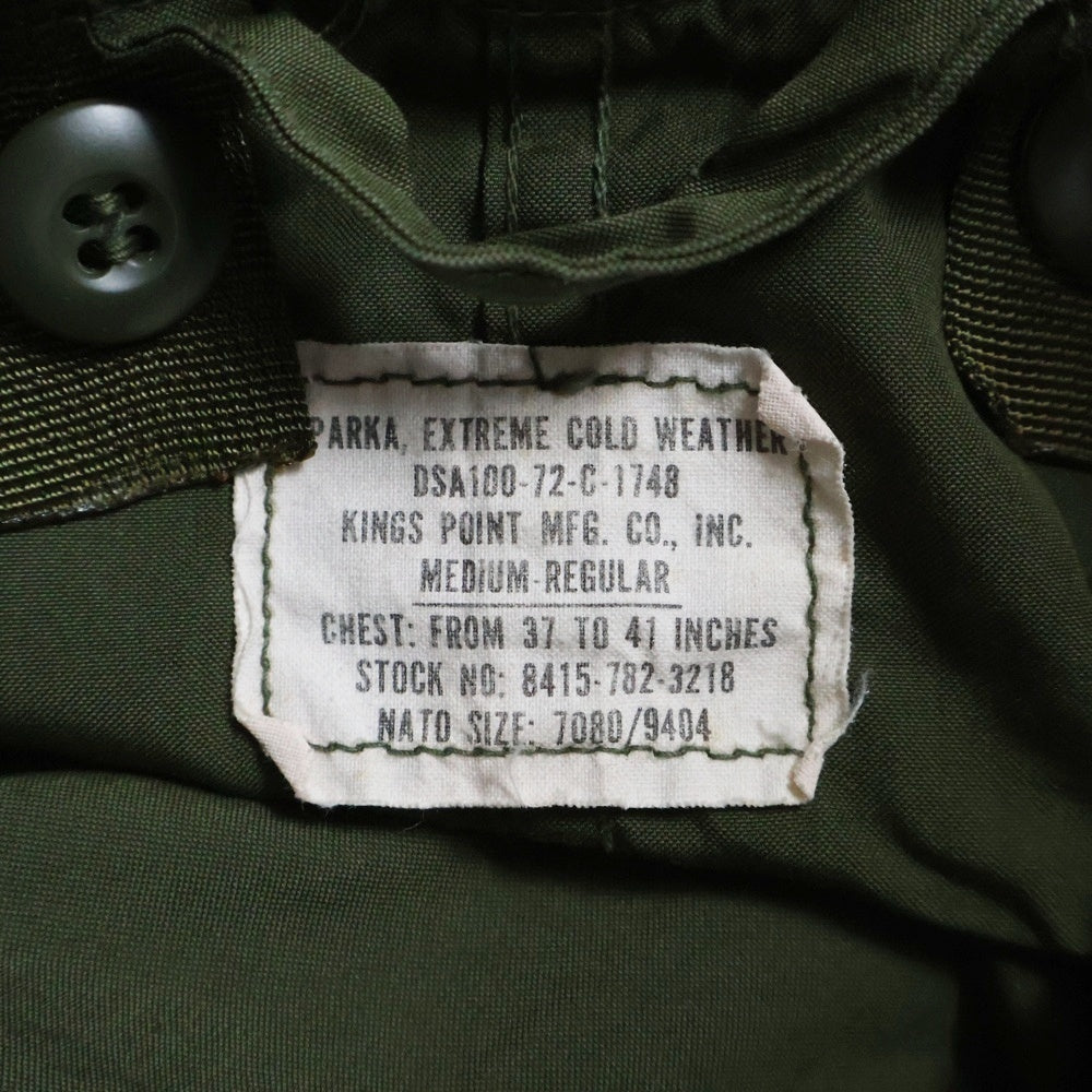 VINTAGE(ヴィンテージ) 70s U.S.ARMY M-65 FIELD PARKA フィッシュテールパーカー ミリタリージャケット DSA100-72-C-1748