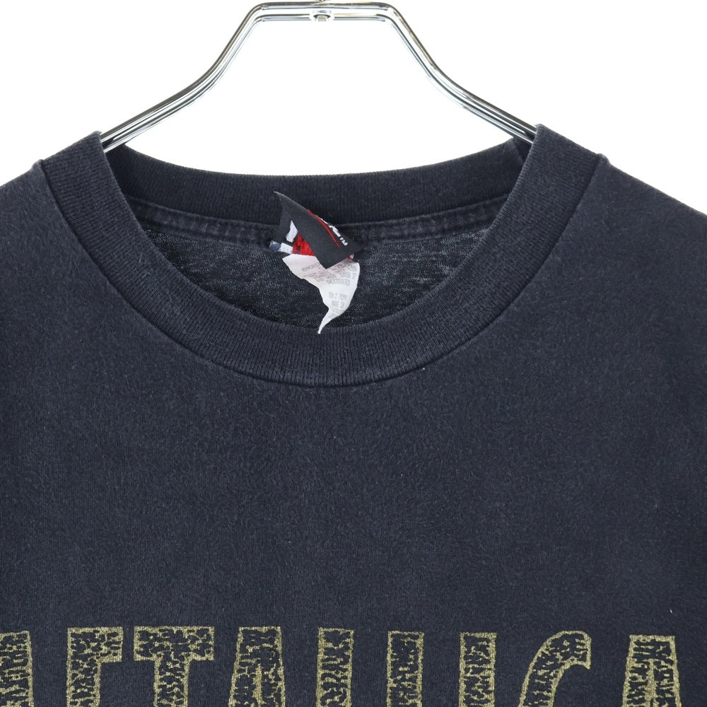 VINTAGE(ヴィンテージ) 90s METALLICA PUSHEAD KING NOTHING GIANT 両面プリント 半袖Tシャツ カットソー ブラック