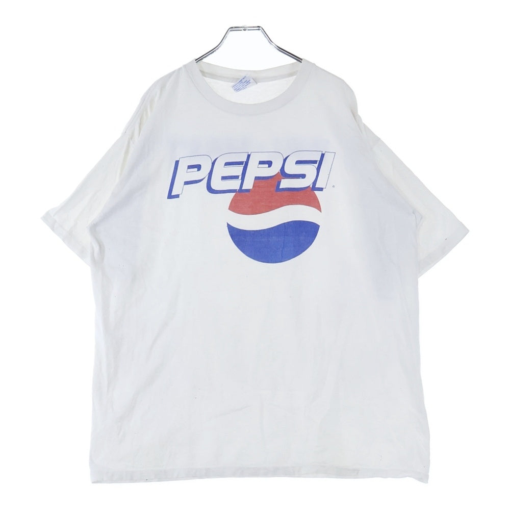 VINTAGE(ヴィンテージ) 90s PEPSI WAL MART ペプシ 企業ロゴ プリント 半袖Tシャツ ホワイト
