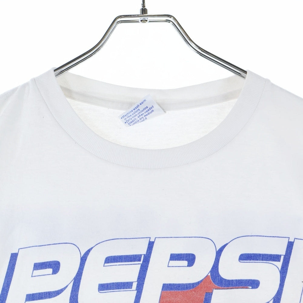 VINTAGE(ヴィンテージ) 90s PEPSI WAL MART ペプシ 企業ロゴ プリント 半袖Tシャツ ホワイト