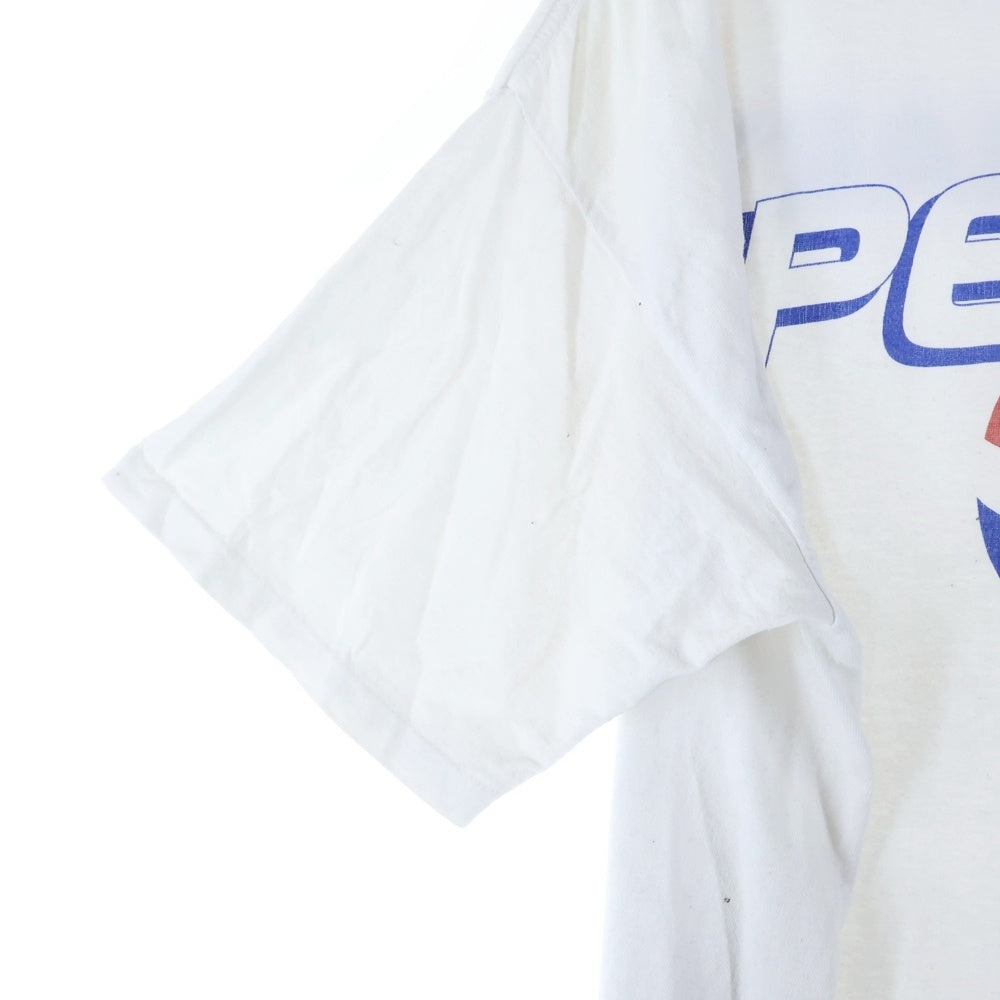 VINTAGE(ヴィンテージ) 90s PEPSI WAL MART ペプシ 企業ロゴ プリント 半袖Tシャツ ホワイト