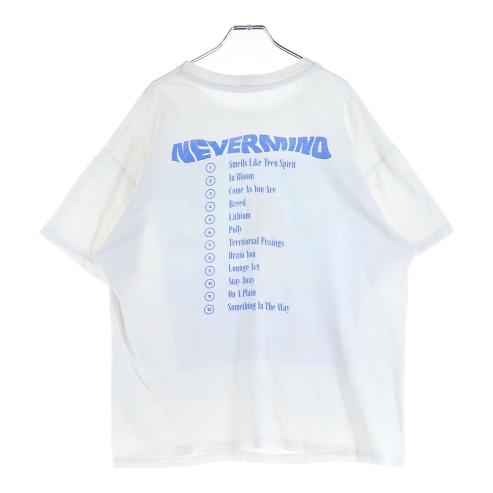 VINTAGE(ヴィンテージ) 90s NIRVANA NEVERMIND BACK STAGE PASS ニルヴァーナ ネバーマインド バックステージパス Tシャツ 半袖カットソー ホワイト