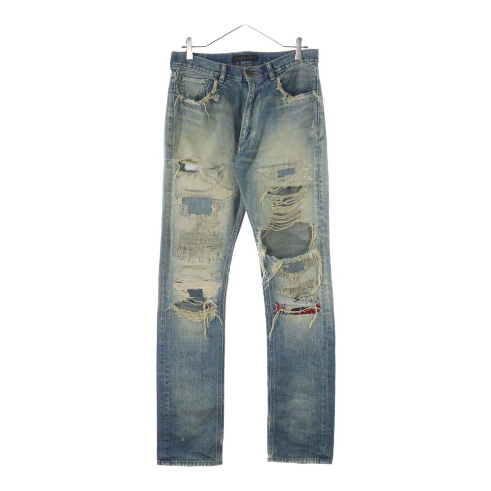 UNDERCOVER(アンダーカバー) 04AW ARCHIVE but beautiful期 68DENIM B264-P12 ダメージ加工 デニムパンツ インディゴ