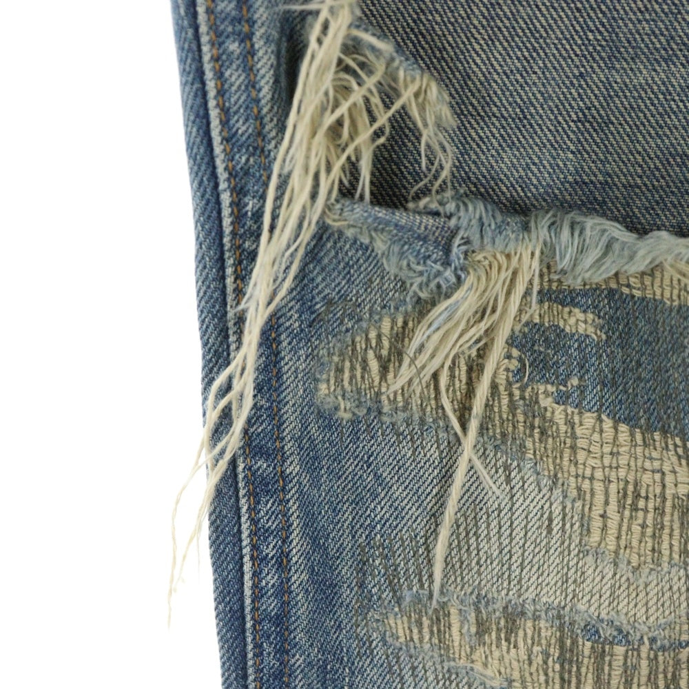 UNDERCOVER(アンダーカバー) 04AW ARCHIVE but beautiful期 68DENIM B264-P12 ダメージ加工 デニムパンツ インディゴ