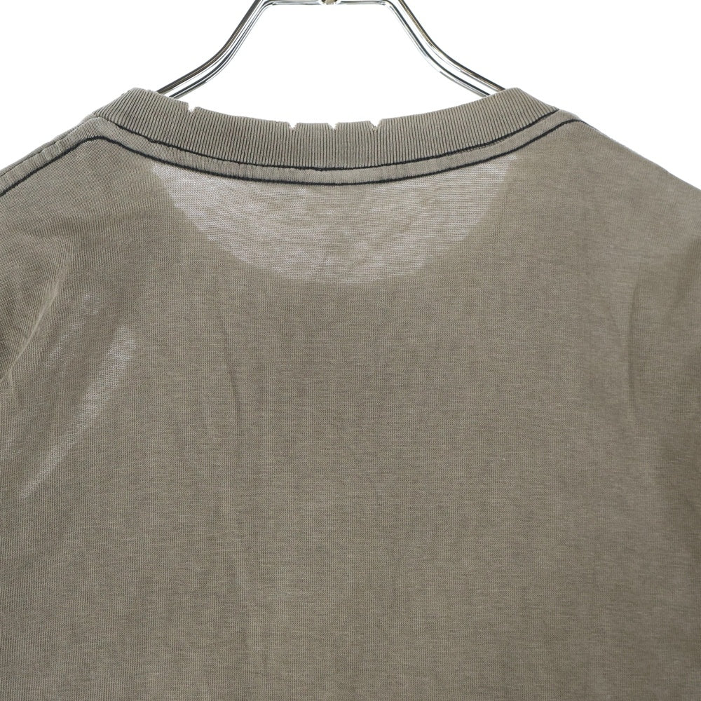 NUMBER (N)INE(ナンバーナイン) 04AW ARCHIVE GIVE期 ダメージ加工反戦Tシャツ カットソー ブラウン