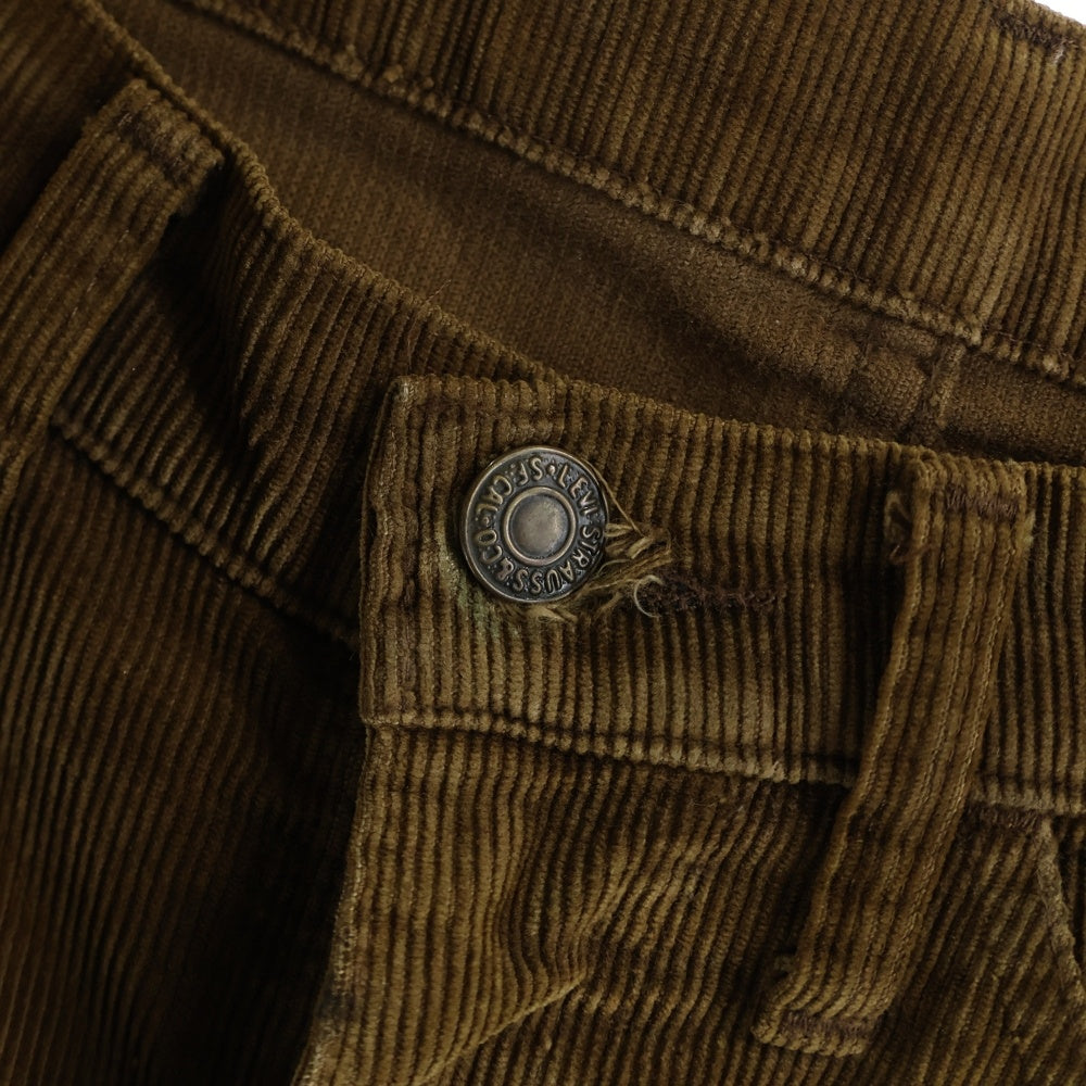 Levi's(リーバイス) 70-80s VINTAGE 519-1529 CORDUROY PANTS SCOVLL ZIP ジップアップ コーデュロイパンツ ブラウン