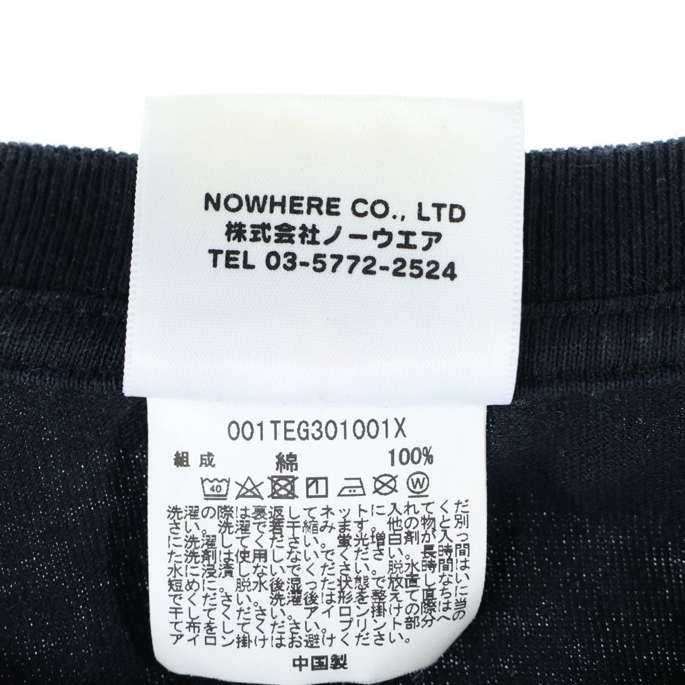 A BATHING APE(アベイシングエイプ) College Tee 001TEG301001X ロゴプリント半袖Tシャツ カットソー ブラック
