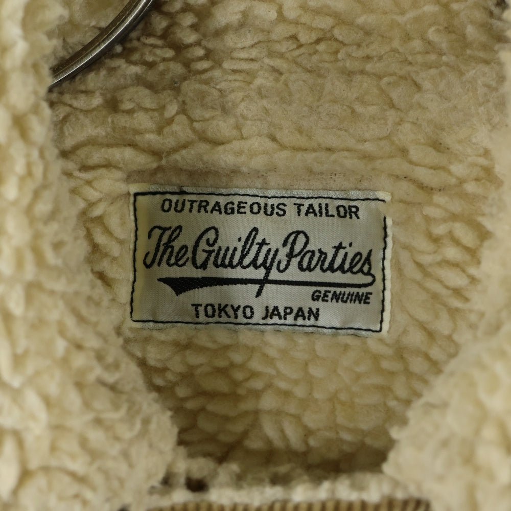 WACKO MARIA(ワコマリア) 15AW CORDUROY BOA RANCHER JACKET コーデュロイ ボアジャケット アウター ベージュ