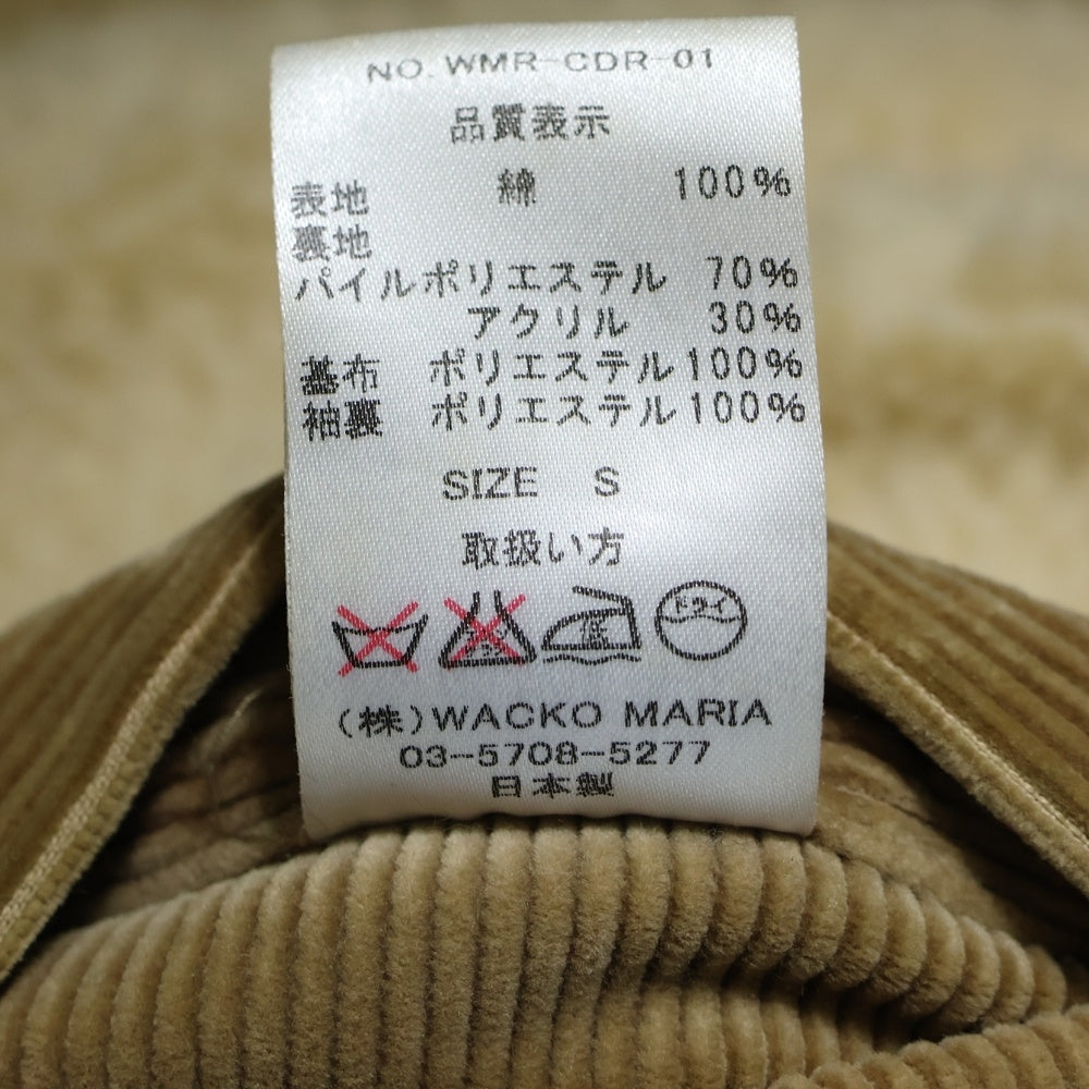 WACKO MARIA(ワコマリア) 15AW CORDUROY BOA RANCHER JACKET コーデュロイ ボアジャケット アウター ベージュ