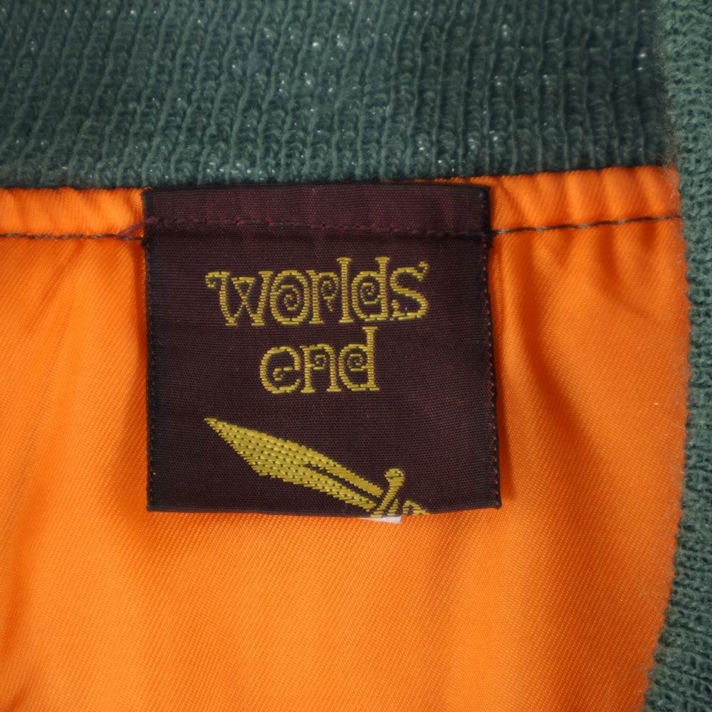 VINTAGE(ヴィンテージ) 90s World's End MA-1 ワールズエンド フライトジャケット アウター カーキ