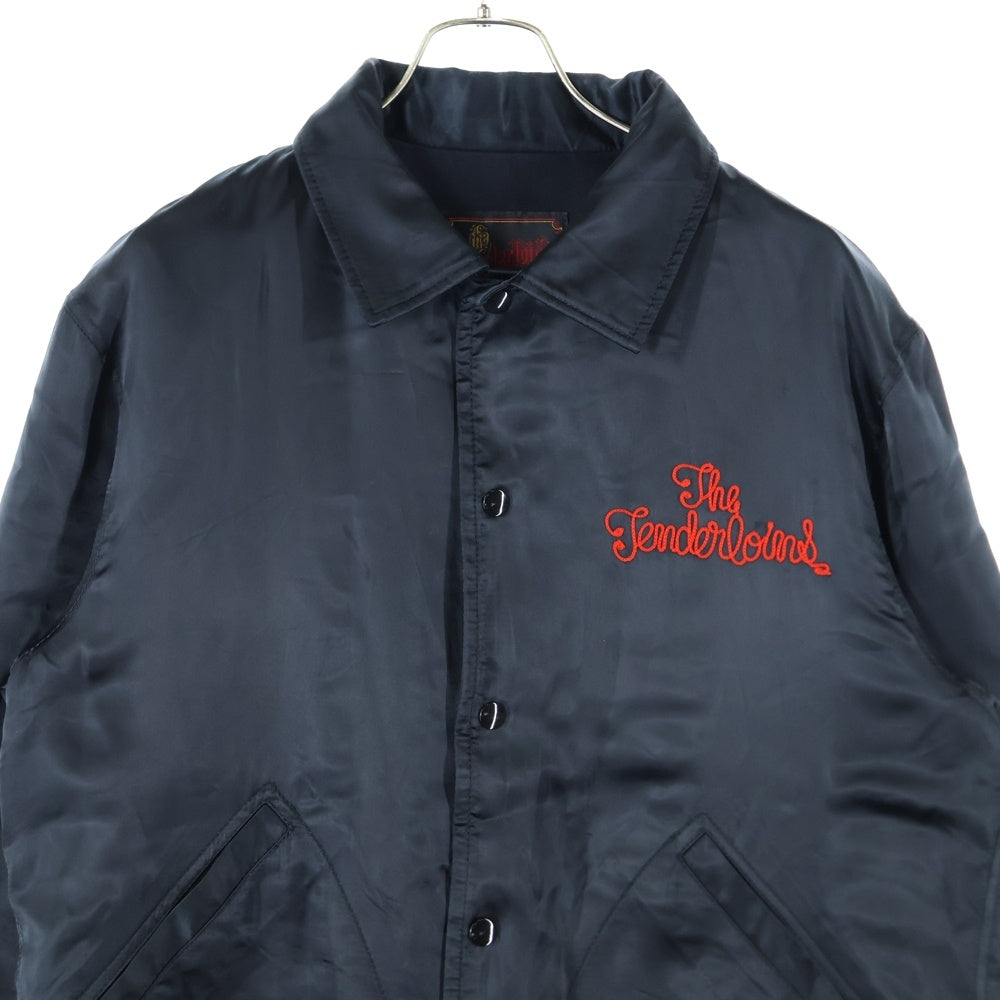 TENDERLOIN(テンダーロイン) COACH JKT サテンコーチジャケット ブラック