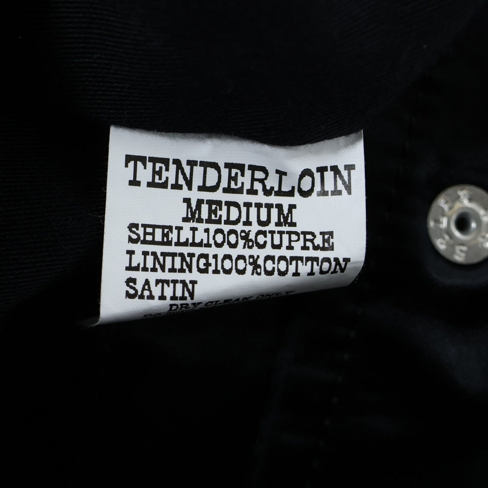 TENDERLOIN(テンダーロイン) COACH JKT サテンコーチジャケット ブラック