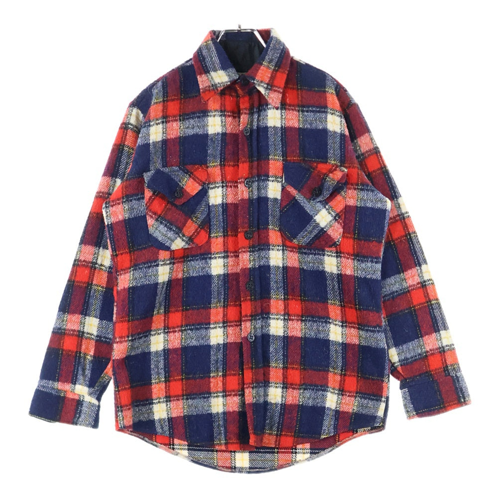 60s キャンパス Campus オンブレチェックシャツ レーヨン ギャバシャツ