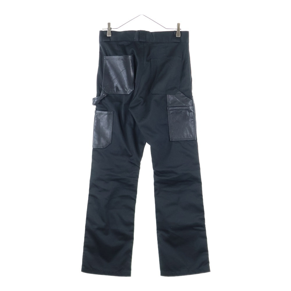 NO BRAND(ノーブランド) VUJA DE レザー ダブルニー ペインター ブラック