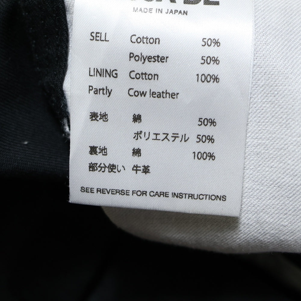 NO BRAND(ノーブランド) VUJA DE レザー ダブルニー ペインター ブラック