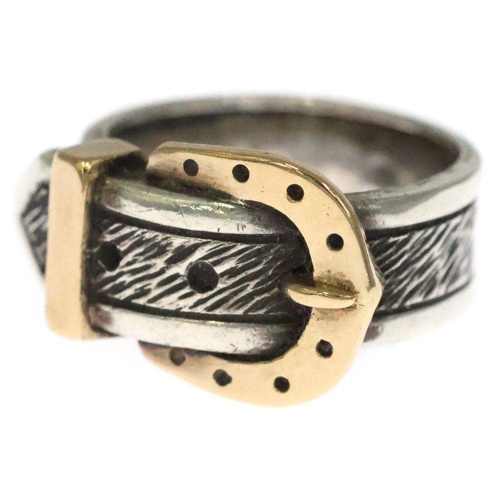 HERMES(エルメス) HORSESHOE BELT RING ホースシュー ベルト コンビ リング ゴールド/シルバー